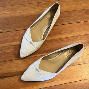 Like New 🌹 Naturalizer Ivory D'Orsay Flats Shoes Size 7
